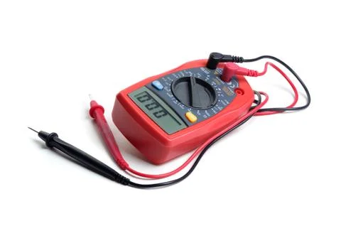 Isolated digital multimeter Stock Photos