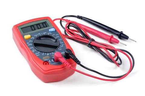 Isolated digital multimeter Foto stock