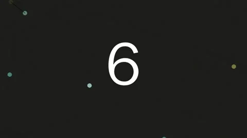 Isolated digital numeral nine count element on black background for graphic.. Stock Footage 342115593