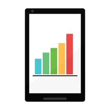 Isolated digital report Stock Illustration