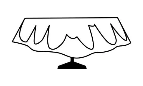 Isolated dinner table vector design Illustrazione stock