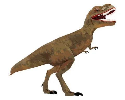 Isolated dinosaur on white background vector design Stock Illustration