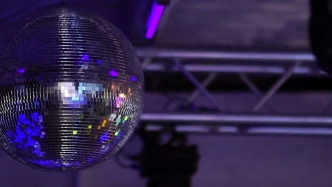 Isolated disco ball on the black backgro... | Stock Video | Pond5