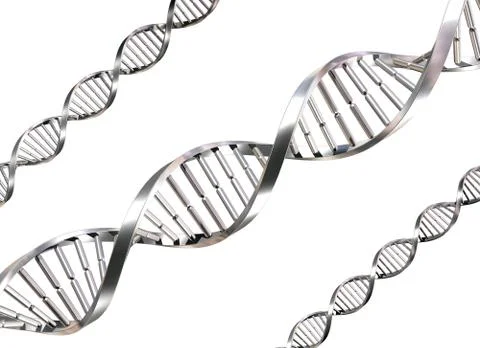 Isolated dna strands Stock Illustration