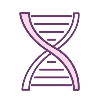Isolated dna structure line style icon vector design イラスト素材