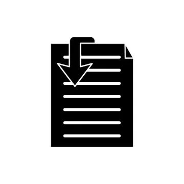 Isolated document and arrow design Illustrazione stock