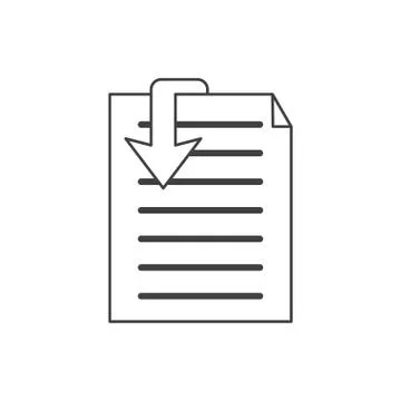 Isolated document and arrow design Stockillustratie