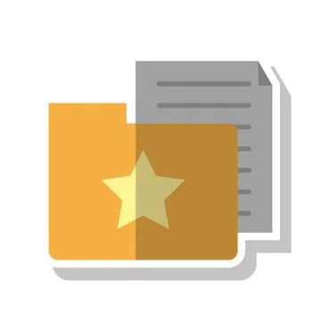 Isolated document and file design 스톡 일러스트