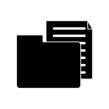 Isolated document and file design Stockillustratie
