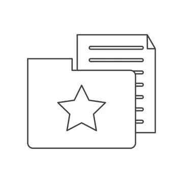 Isolated document and file design 스톡 일러스트