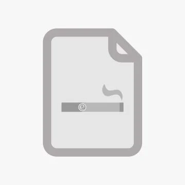 Isolated document with an electronic cigarette Stock Illustration