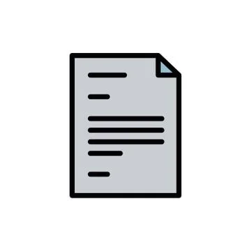 Isolated document fill vector design Stock Illustration