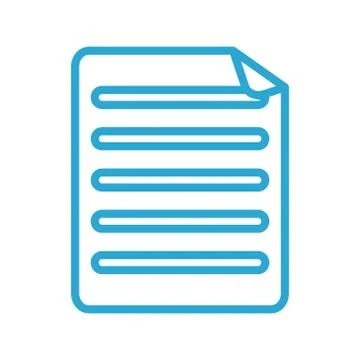 Isolated document vector design 스톡 일러스트