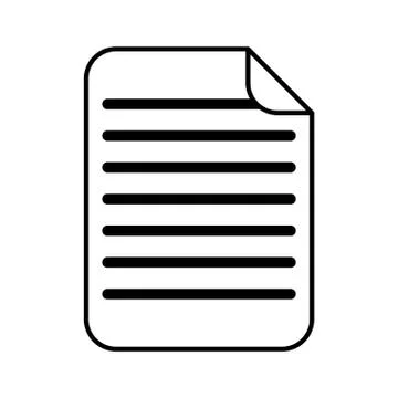 Isolated document vector design Stockillustratie