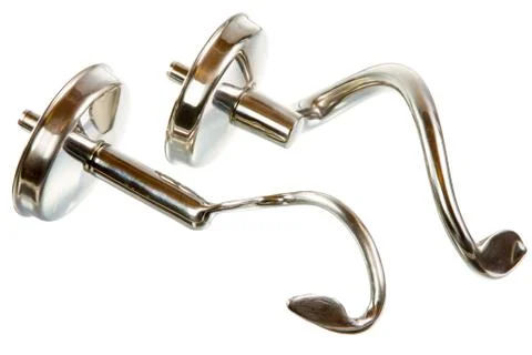 Isolated Dough Hooks Stock Photos