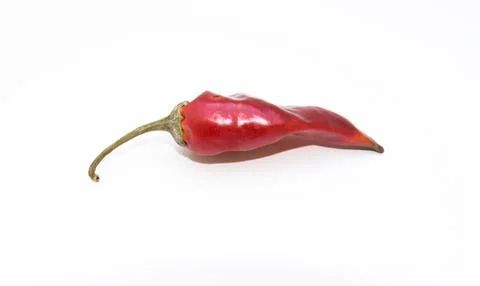 Isolated dried pepper on white Stock Photos