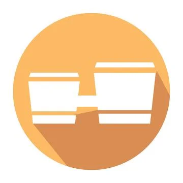 Isolated drum icon Flat design Musical instrument Vector Illustrazione stock