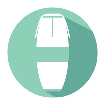 Isolated drum icon Flat design Musical instrument Vector Illustrazione stock