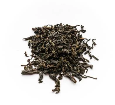 Isolated dry black tea Stock Photos