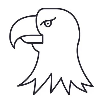 Isolated eagle bird vector design 스톡 일러스트