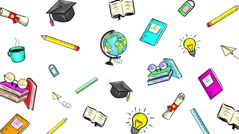 ISOLATED EDUCATION PATTERN Video stock 264899039