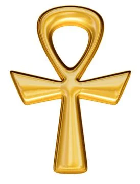 Isolated egyptian ankh Stock Illustration