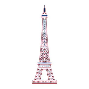 Isolated eiffel tower building landmark icon Vector Ilustración de archivo