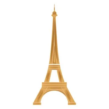 Isolated eiffel tower building landmark icon Vector Ilustración de archivo