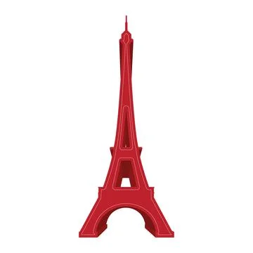 Isolated eiffel tower building landmark icon Vector Ilustración de archivo