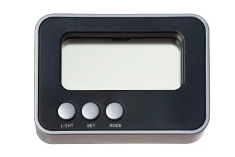 Isolated electronic clock Stock Photos