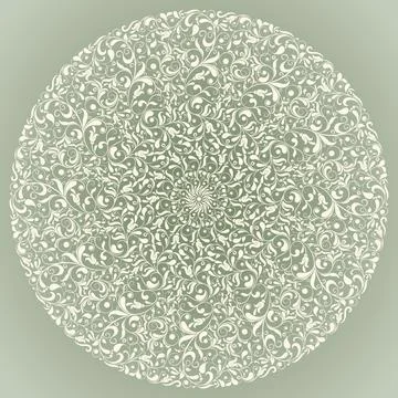 Isolated element baroque style Stock Illustration