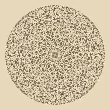 Isolated element baroque style Stock Illustration