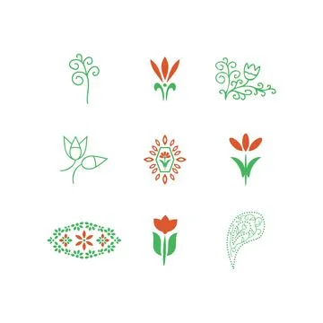 Isolated elements set Stock Illustration