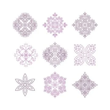 Isolated elements set Stock Illustration