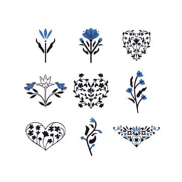 Isolated elements set Stock Illustration