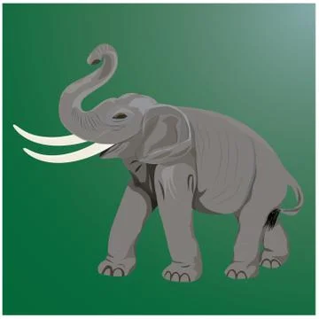Isolated elephant vector design Stock Illustration
