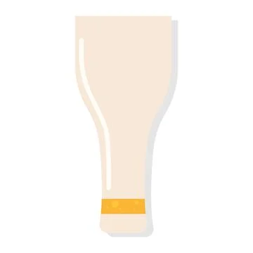 Isolated empty beer glass icon Stock Illustration