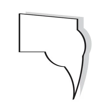 Isolated empty bubble chat Illustrazione stock