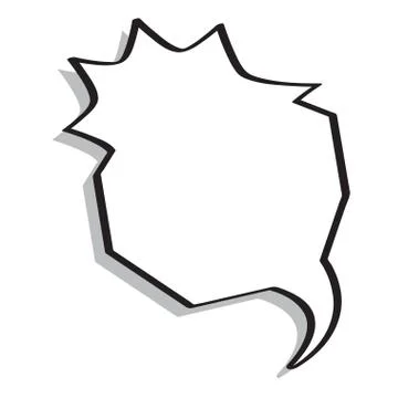 Isolated empty bubble chat Stock Illustration