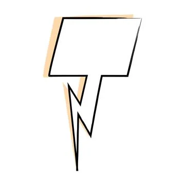 Isolated empty comic bubble chat Stock Illustration