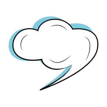 Isolated empty comic bubble chat Illustrazione stock