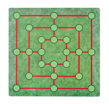 Isolated empty game board Stock Photos