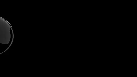 Isolated Empty Light Bulb Spins into Frame Over Black Background Stock Footage 103163001