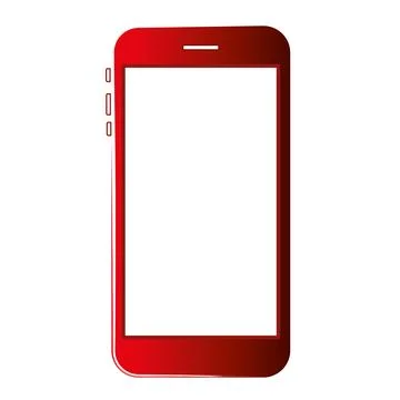 Isolated empty mobile phone icon Vector Stock-Illustration