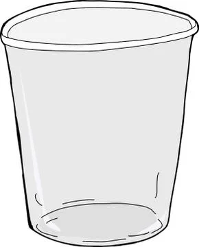Isolated Empty Plastic Cup Stock Illustration