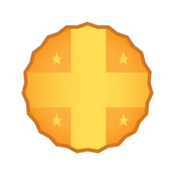 Isolated empty retro premium label Stock Illustration