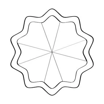 Isolated empty retro premium label icon Stock Illustration