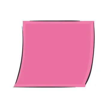 Isolated empty sticker note office supply icon Vector Stock Illustration