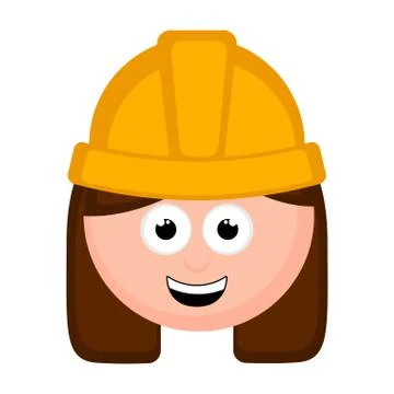 Isolated engineer avatar cartoon Stock Illustration