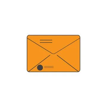 Isolated envelope icon Stock Illustration